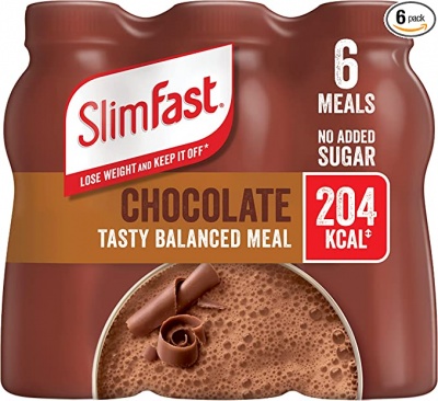 SlimFast Chocolate Flavour Shake 6x 325ml (JULY 2023) RRP 11 CLEARANCE XL 4.99